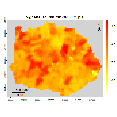 Sample climate map