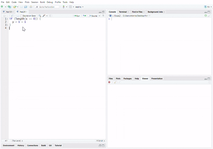 Gif showing reviewing of fixes